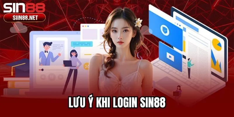 lưu ý khi login SIN88